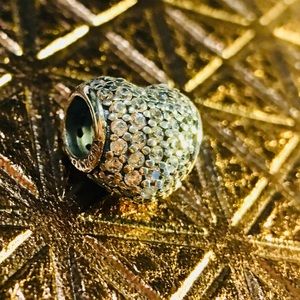 Pandora | Silver White | Heart Charm